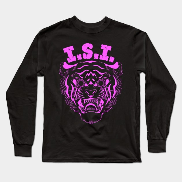 pink tiger Long Sleeve T-Shirt by isi group